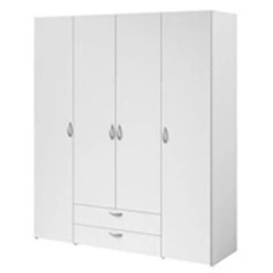 Comparateur de prix : Parisot Armoire VARIA Décor 4 portes battantes 2 tiroirs L 160 H 185 P 51 cm B