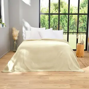 Toison d'Or Couverture, Blanchi, 220cm x 240cm pas cher