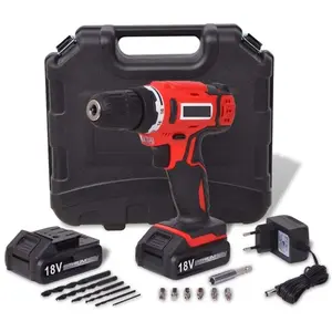 BIGB Perceuse / visseuse sans fil + 2 Batteries Li-ion 18 v pas cher