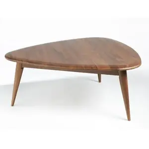 Table basse noyer massif, Théoleine, petit modèle AM.PM pas cher