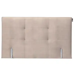 TEMPUR Quadro 184cm velours gris perle D65 TDL-QUADRO-180-D65G