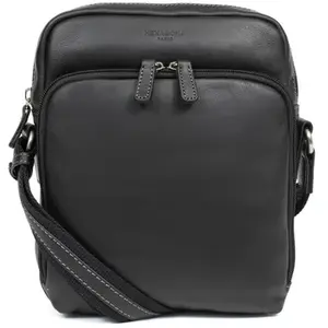 Hexagona Sacoche Cuir FELIN Noir Rafe pas cher