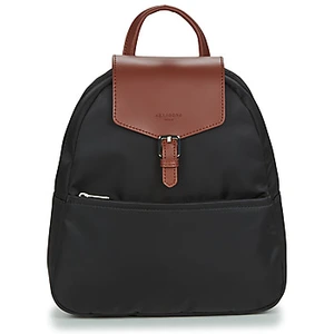 Hexagona Sac à dos - Noir/Marron - Pop en nylon pas cher