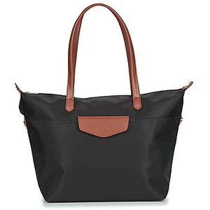 Hexagona Sac cabas porté épaule - A4 - Noir/Marron - Pop en nylon
