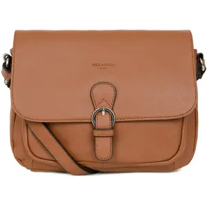 Comparateur de prix : Hexagona Sac porté travers Cuir CONFORT Tan Sara