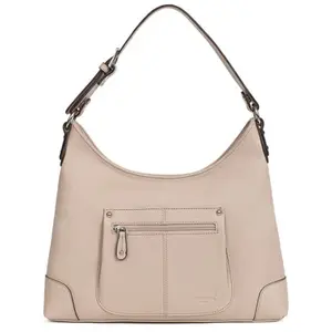 Hexagona Besace Cuir CONFORT Taupe Zara pas cher
