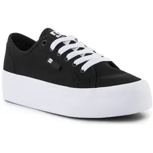 Baskets basses DC Shoes DC MANUAL PLATFORM ADJS300280-BKW pas cher