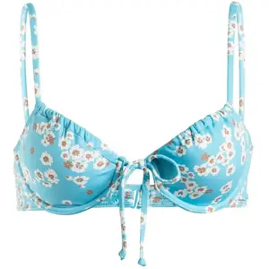 Roxy Printed Beach Classics UW Bralette - Haut de bikini femme Maui Blue Margarita XS pas cher