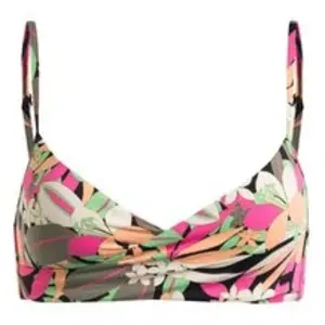 Roxy Femme Pt Beach Classics Wrap Bra Haut De Bikini, Anthracite Palm Song S, M EU pas cher