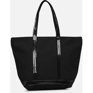 Cabas M Zippe Coton par Vanessa Bruno Noir T.U SacsVendu parsarenza