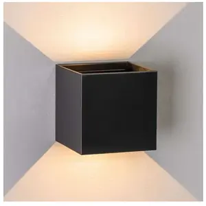 KOSILUM Applique noire à LED extérieur compatible variateur - Cubic pas cher