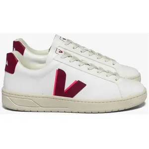 Chaussures Veja Urca blanc rouge femme - 36 pas cher