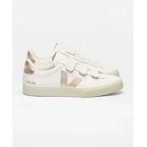 Comparateur de prix : VEJA Vêges - Baskets Recife Logo Chromfree Femme - Cuir Blanc Platine - 37