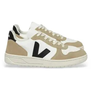 VEJA Veja V-10 Chromefree Homme Baskets Décontracté Blanc Noir - 42 pas cher