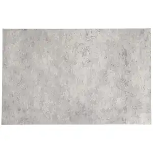 Maisons du Monde Tapis tissé jacquard gris clair 155x230 pas cher