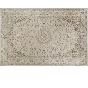 Maisons du Monde Grand tapis style oriental tissé jacquard beige 200x300 pas cher