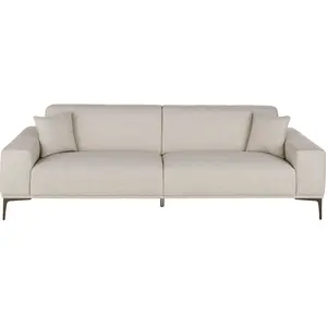 Maisons du Monde Canapé 3/4 places gris clair chiné pas cher