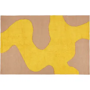 Maisons du Monde Tapis en jute tissé motif abstrait tufté en coton bicolore 160x230 pas cher
