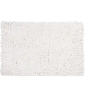 Maisons du Monde Tapis à bouclettes blanc 60x90 pas cher
