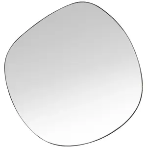 Maisons du Monde Miroir organique en métal noir 79x73 pas cher