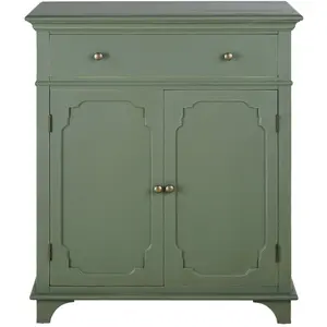 Maisons du Monde Buffet 2 portes 1 tiroir vert kaki pas cher