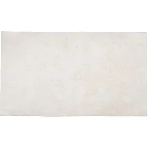 Maisons du Monde Tapis en coton recyclé tufté blanc 90x150 pas cher