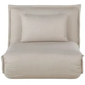 Maisons du Monde Canapé clic-clac 1 place beige pas cher