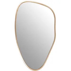 Maisons du Monde Miroir organique en métal doré 46x79 pas cher