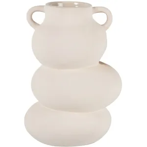 Maisons du Monde Vase en grès beige H22 pas cher