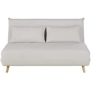 Maisons du Monde Canapé clic-clac 2 places beige pas cher