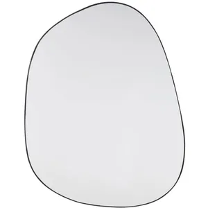Maisons du Monde Miroir organique en métal noir 111x86 pas cher