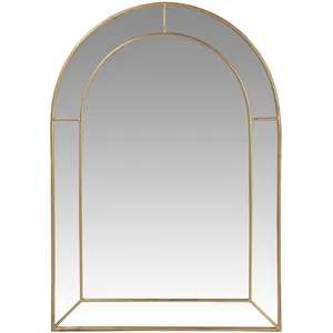 Maisons du Monde Miroir arche en métal doré 70x100 pas cher
