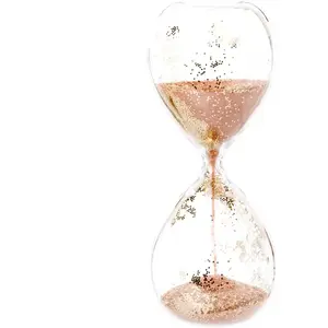 Maisons du Monde Sablier à paillettes en verre pas cher
