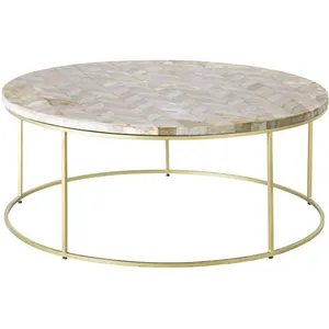 Maisons du Monde Table basse en pierre motif à chevrons pas cher