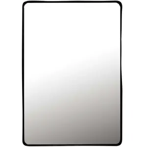 Maisons du Monde Miroir industriel rectangulaire en métal noir 75x110 pas cher