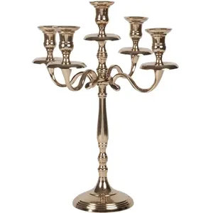 Maisons du Monde Chandelier 5 branches en métal doré pas cher