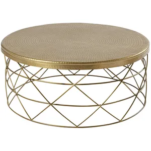 Maisons du Monde Table basse en aluminium et métal doré pas cher