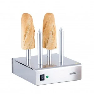 Chauffe Pain Hot Dog en Inox - 4 plots - Casselin pas cher