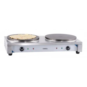 Crêpière Double Professionnelle Electrique - L 770 x P 400 mm - Casselin pas cher