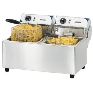 Friteuse électrique professionnelle - CASSELIN - 2 x 7 Litres - 2x 2,8 kWVendu paramazon