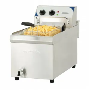 Comparateur de prix : Casselin friteuse électrique 10l 9000w avec vanne de vidange haut rendement - cfev10tb