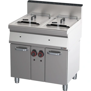 Comparateur de prix : Friteuse gaz avec soubassement 2x15 litres 80 - Casselin