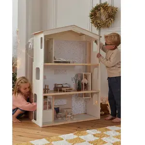 Vertbaudet Maison de poupée en bois FSC® blanc pas cher