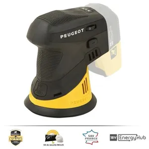 PEUGEOT Ponceuse orbitale - EnergyHub - 18 V - Diametre 125 mm TUVendu paramazon