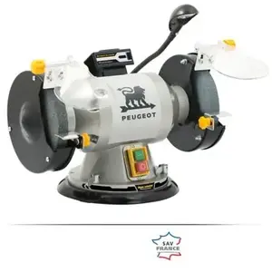 Peugeot Touret Meule/Meule Pivotant 350W - Base Rotative 180° - Garantie 5 ans. pas cher