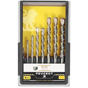 Peugeot Outillage - Coffret 8 forets béton usage intensif pas cher