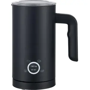 Silver Style - Mousseur de lait - Noir, 500W, chauffe avec 4 fonctions, capacité 300ml, arrêt automatique, sélecteur avec rétroéclairage LED, 15 recettes incluses ! pas cher