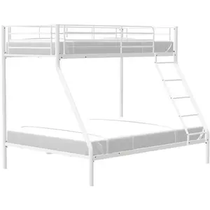 Comparateur de prix : BRUCE Lits superposés - 90/140 x 190 cm - Blanc - En métal - Sommiers ...