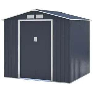 Comparateur de prix : ARCHER Abri de jardin en métal 4,07 m² - 213 x 191 x 195 cm - Kit d'an...