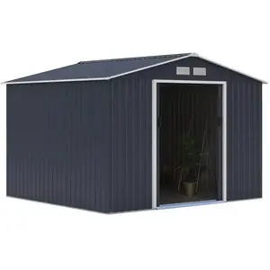 AUCUNE Abri de jardin acier 7,06 m2. Avec kit dancrage inclus ARCHERD27024 pas cher